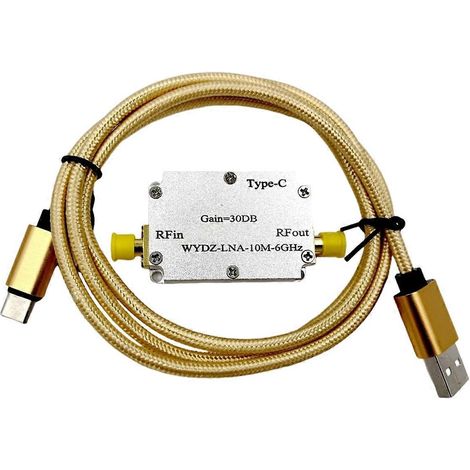 LAN-Anschluss Typ C, 10 MHz–6 GHz, Verstärker mit hoher Frequenzflachheit, Verstärkung 30 dB, HF-Signalverstärker