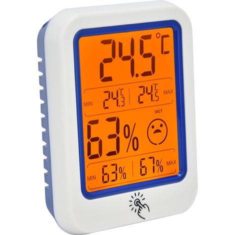 Elektronisches Wandthermometer-Hygrometer, digitales Temperatur- und Feuchtigkeitsmessgerät für den privaten und industriellen Einsatz (1/5)