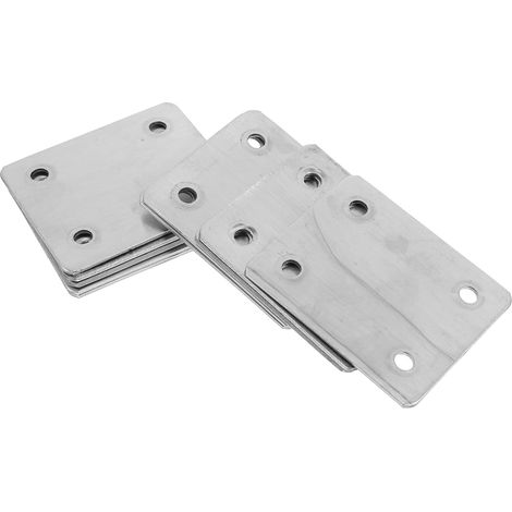 Stück Möbelreparaturplatten gerade Edelstahlhalterung zur