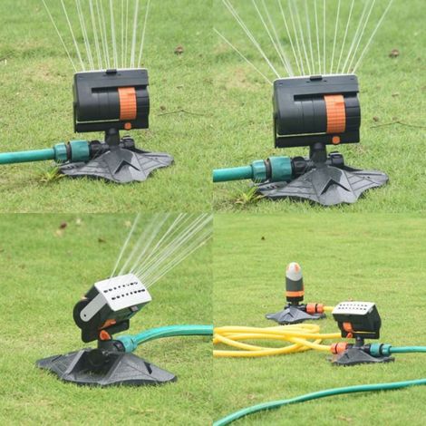 Arroseur de pelouse Arroseur automatique de pelouse à 16 trous, balançoire, arroseur d'eau de jardin jardin programmateur (1/4)