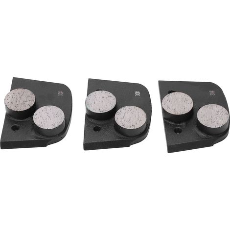 Lot de 3 Disques de Ponçage Diamant Noir à Fillet Grain 30 pour Béton et Verre, Polissage (1/5)