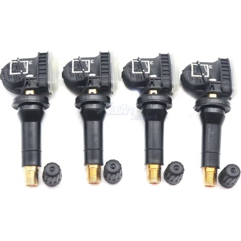 (4 pièces) Capteurs pour véhicule, système de surveillance de la pression des pneus 13598772, compatibles avec Buick Encore, Cadillac CT6, GMC Sierra 1500 et Chevy Silverado 315 MHz (1/5)
