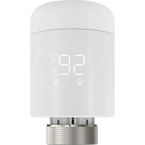 Vanne thermostatique intelligente pour contrôle de la température du radiateur, compatible avec verrouillage de sécurité enfant