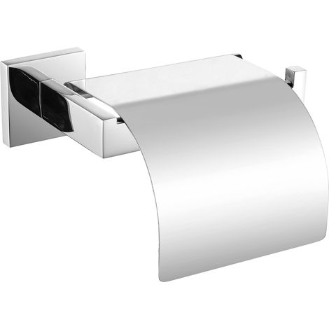 Support de rouleaux pour WC KWC AR, CUBUS, en acier inoxydable, 165x54x179 mm, à fixer en surface, haut gauche (1/2)