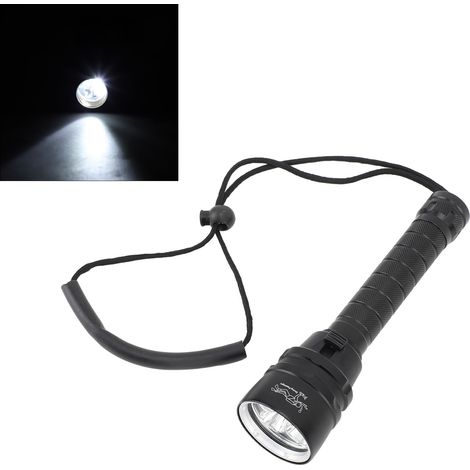 Lampe de poche de plongée IPX8 étanche sous-marine 328 pieds 5000LM, torche de plongée Super lumineuse, lumière sous-marine (1/5)