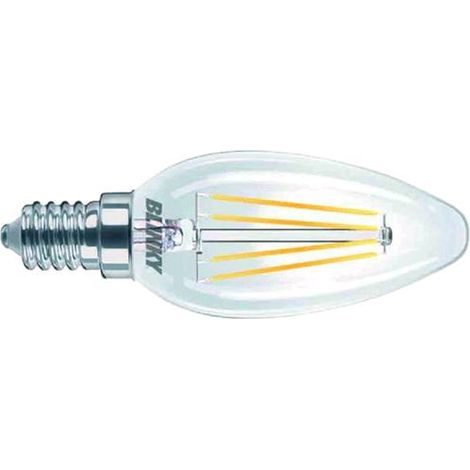 Lampade Lampadine Led Blinky Filamento Candela Calda E14 4,0W-480Lm Conf. 6 Pz