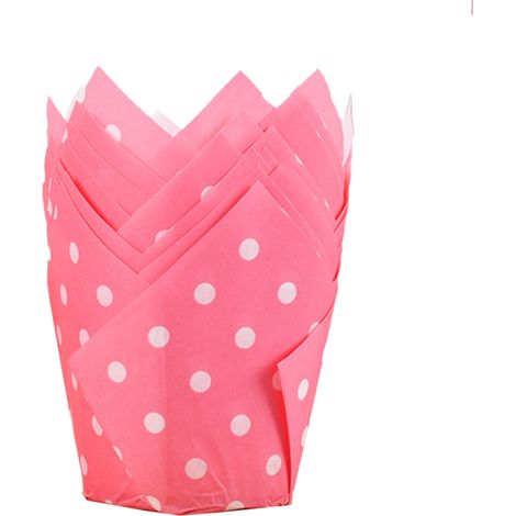 Cup À Muffin En Papier - Résistant À La Graisse - Pour Four - 8 X 5 Cm - Lot De 50 (1/5)