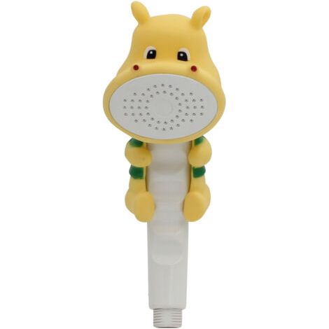 Pommeau de douche animal de dessin animé, pomme de douche d'eau de bain pour enfants, jaune (1/4)