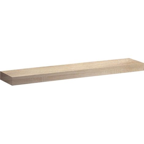 Etagère murale Geberit iCon: Largeur 90cm, Hauteur 5cm, Profondeur 16.5cm, Chêne naturel / Mélamine structuré bois