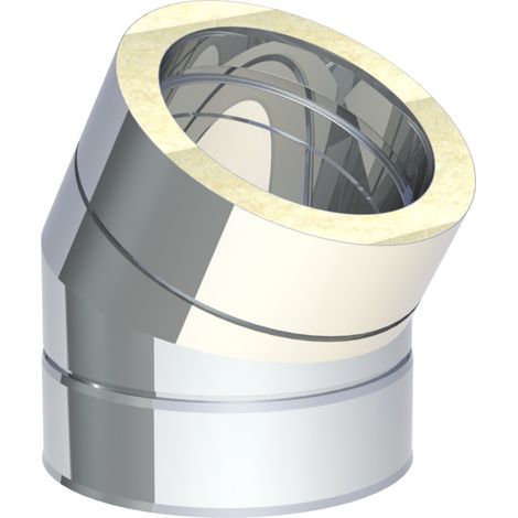 Coude inox 180 mm Diam 30°