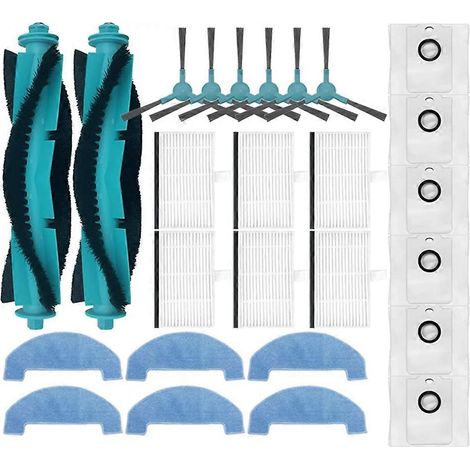 Pour Conga 2499 Ultra Maison Advanced, Titanium, X-Treme, Atvel R80 Base Brosse principale et latérale Filtre, serpillière et sac à poussière Accessoire (1/5)