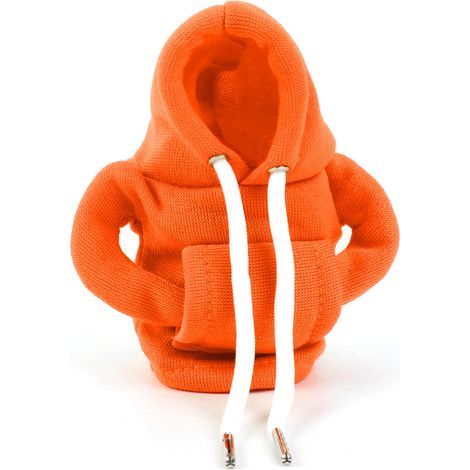 Limited Edition Christmas Car Gear Shift Cover, Hoodie Style, with Handbrake Handle - Orange (1/4)
