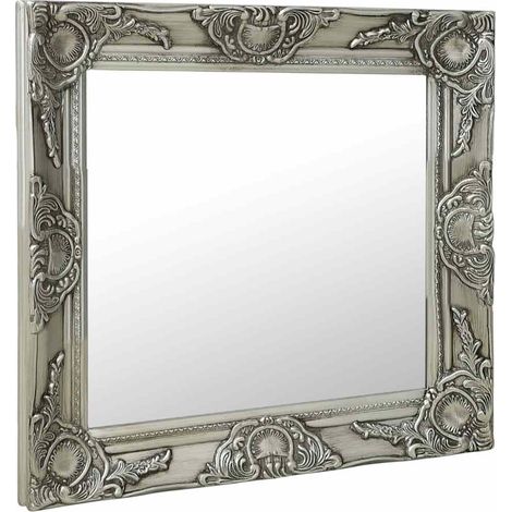 Maison Exclusive - Wandspiegel im Barock-Stil 50x50 cm Silbern (1/5)