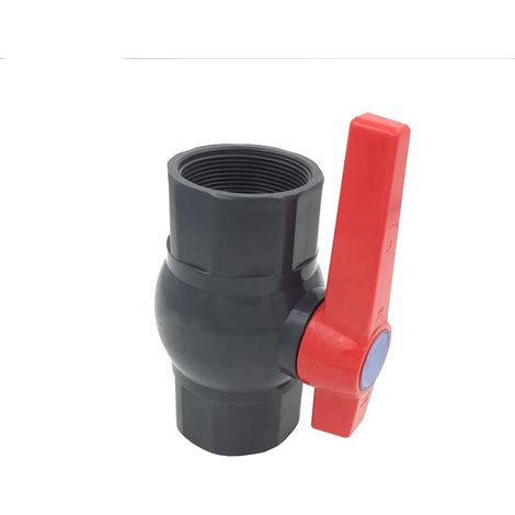 Vanne à bille en PVC - Valve d'alimentation en eau compacte - Filetage femelle - Valve à bille bidirectionnelle pour contrôle et arrêt du débit (DN15 Φ20 mm) (1/5)
