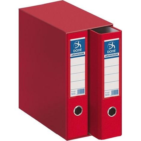 Dohe Archicolor Modulo de 2 Archivadores de Palanca con Rado
Características:
-Módulo de dos archivadores tamaño folio lomo ancho.
-Cartón forrado con