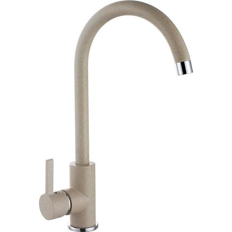 Robinet mitigeur pour cuisine couleur avoine granit sable (1/2)