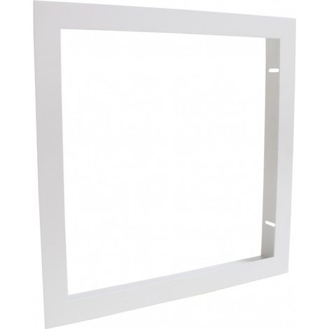 Cadre d'encastrement - Dalle LED 30x30 - Faux plafond placo BA13 - Aluminium Blanc
