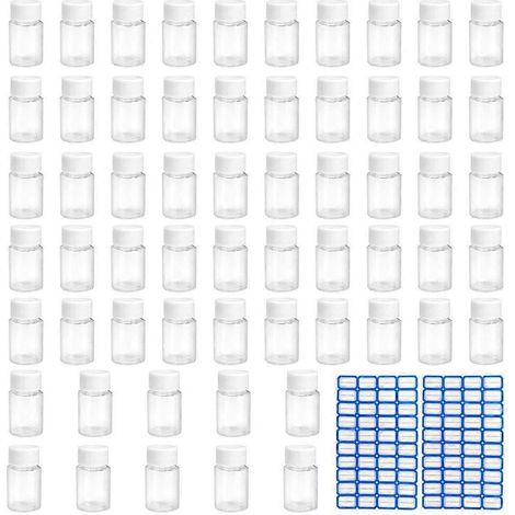 Flacons de voyage étanches de 15 ml, en plastique réutilisables, pour shampoing et lotion (1/4)