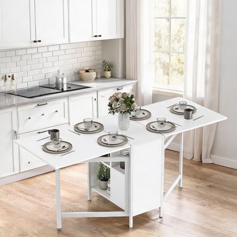 Table de salle à manger blanco en mDF métal 169 x 60 x 75 cm (1/5)