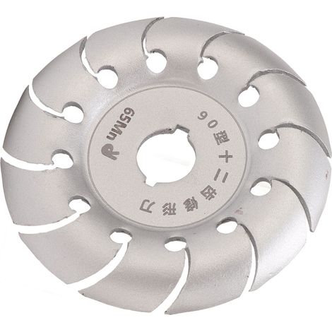 Disque à meuler et polir le bois, 90 mm, 12 dents, pour le travail du bois (argenté) (1/5)