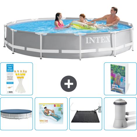 Prism Frame Pool Rund - 366x76 cm - 7-teilig S45