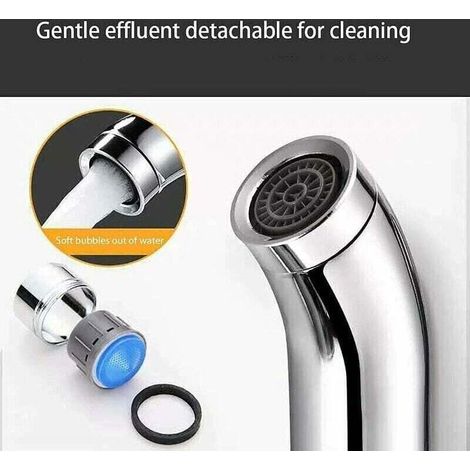 Waschtischarmatur, weiße Waschbeckenarmatur, hochwertige Armatur, Badezimmerarmatur, verschleißfest, geeignet für einen Innendurchmesser von 32 mm bis 42 mm, Warm- und Kaltwasserarmatur (1/3)