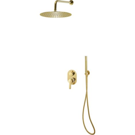 Système de douche en acier inoxydable 201 Golden