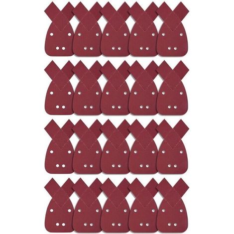 20 Pièces Feuilles Abrasives Triangles Feuilles de Ponçage 180 Grain Mouse Sanding Sheet Papier Abrasif pour Black and Decker Detail Palm Sander (1/4)