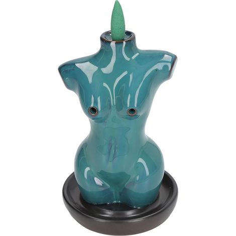 Brûleur d'encens à reflux en bois de santal, brûleur d'encens cascade de style européen, décoration de chambre. (1/5)