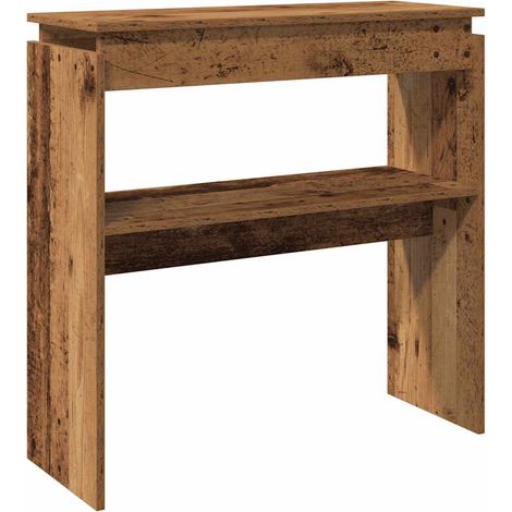 Maison Exclusive - Tavolino Consolle Legno Antico 80x30x80 cm in Truciolato
