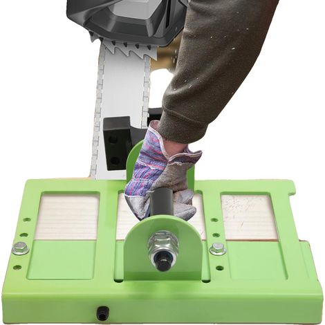 Motosierra, guía de corte ajustable, construcción de acero duradera, verde (1/2)