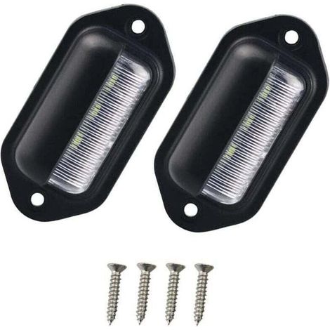 2 Stück Motorrad-Kennzeichenleuchten