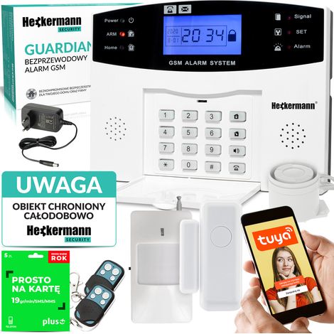 Alarme GSM Heckermann Guardian I Tuya BOX + Tablette + Carte SIM (1/5)