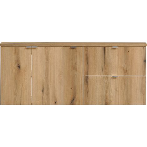 Doppelwaschtisch 140cm, Eiche, NEWPORT-56-OAK (1/5)
