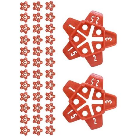 QORVA-Localisateur d'espaces pour carrelage mural, 50 pièces, outils de construction de sol, localisateur de carrelage antidérapant en PE pour rénovation, amélioration de l'habitat, salle de bain (1/5)