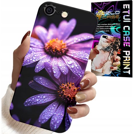 Custodia per iPhone (6 Plus) - cover con fiori di margherita rosa (1/5)