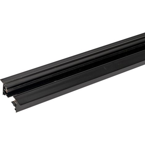 Rail monophasé 200 cm encastrable - Noir (1/2)