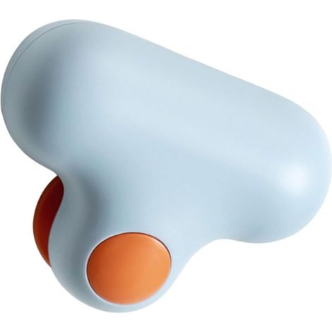 Outil de nettoyage vitres, bleu, support mural, avec ventouse (1/5)