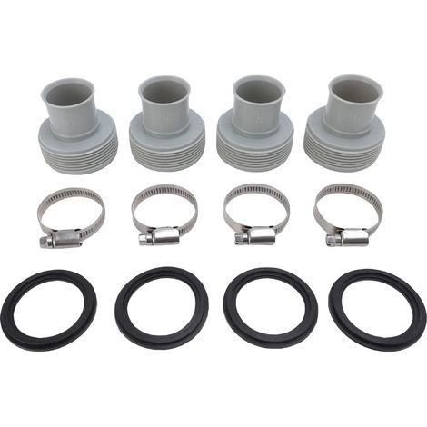 Anschlussadapter für Poolfilterpumpen, robuste und sichere Verbindung, Schlauch Typ B für 1,25 Zoll bis 1,5 Zoll
