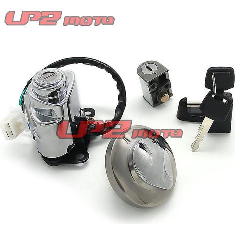 Suitable for Honda VT600, Shadu Shadow400 electric door lock, fuel tank cap, helmet lock, sleeve lock( )
