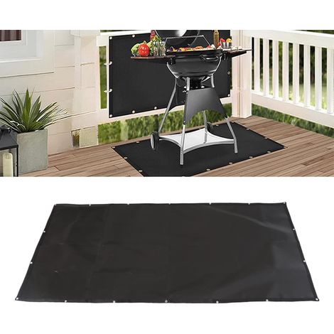Parrilla y protector de pared de fibra de vidrio resistente al fuego hasta 480 °C (900 °F), fácil de montar y limpiar, 90 x 180 cm, incluye 18 herrajes de montaje para el patio. (1/5)
