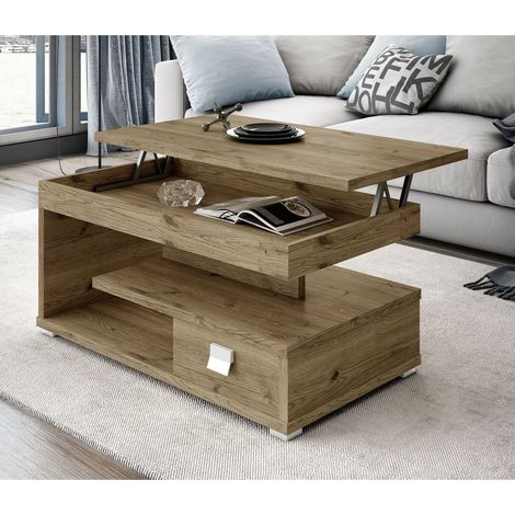 Mesa centro elevable acabado salermo, 51cm(alto) 111cm(ancho) 56cm(largo) (1/2)