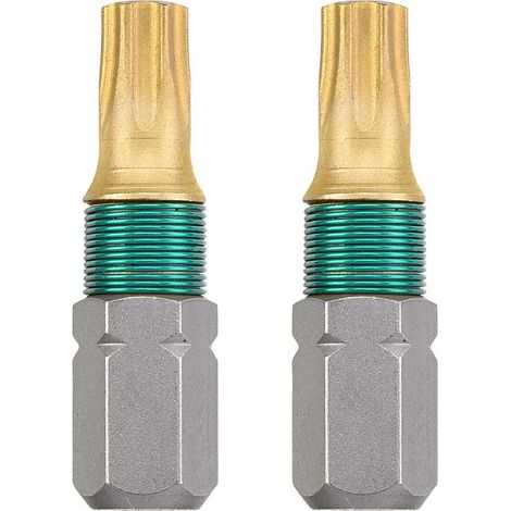 KWB 2 EMBOUTS TORX T30 25 MM TITANE 124230 (TIN, TQ 60 ACIER, ENTRAÎNEMENT ISO 1173, C6.3), 0 W 0 V (1/3)