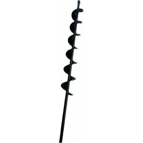 Le noir foret hélicoïdal à tarière pour bêcheur de terre de plantation de jardin 50mm×450mm. (1/4)