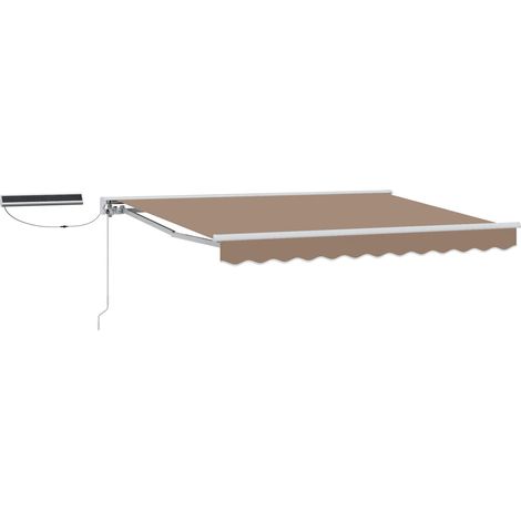 Maison Exclusive - Tettuccio Elettrico Retrattile Tortora 4,5 × 3 m (1/4)