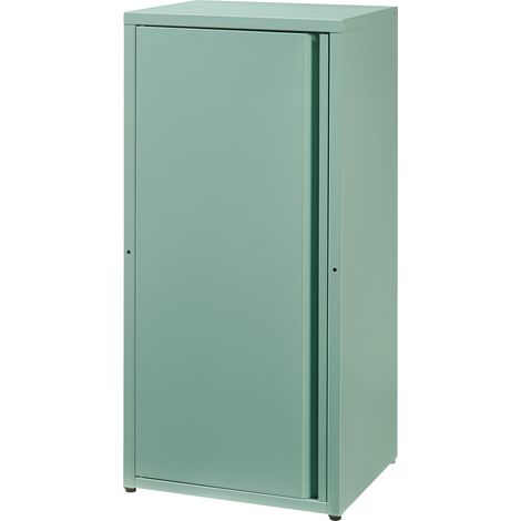 Armoire étagère meuble de rangement métallique acier 88 x 40 x 35 cm vert menthe (1/5)