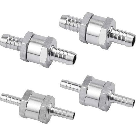 Clapet anti-retour unidirectionnel pour pompe à carburant – Lot de 4 pièces 6/8/10/12mm – Alliage d'aluminium – Compatible essence et diesel - rx007-12mm (1/5)
