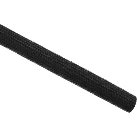 Gaine Isolation Tresse 16.4Pied-10mm Manchon Noir (1/5)