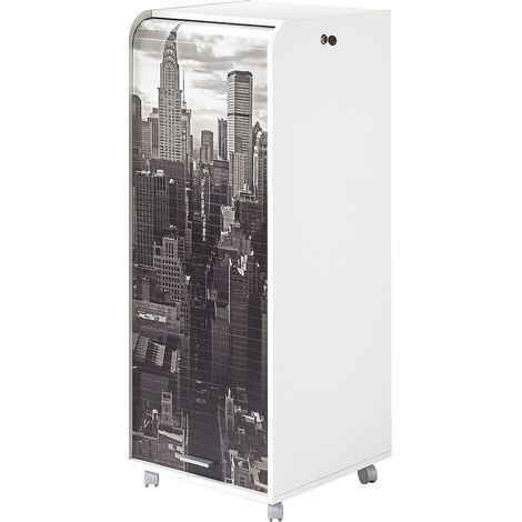 Caisson de bureau à rideau mobile H 117 cm Argo (1/3)