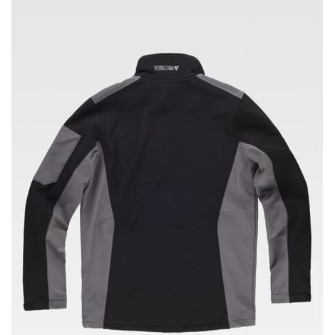 Workshell combinada y con detalles reflectantes WORKTEAM S7825 S Negro/Gris